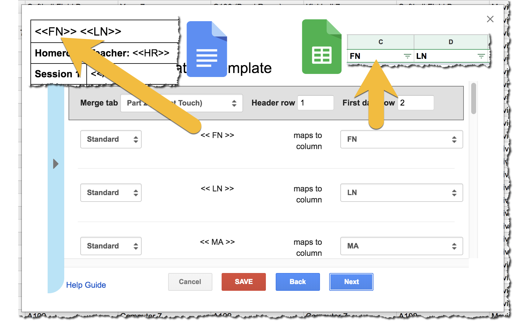 How to do a mail merge in Google Docs